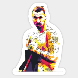 Zlatan Ibrahimovic Pop Art Sticker